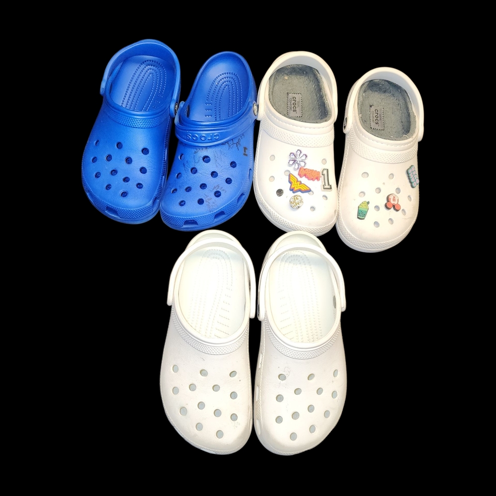 CROCS Blue and White Sandals for Women